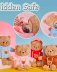 30/40cm Plush Bear Hidden Safe - The Perfect Secret Stash Box for Kids' Treasures and Jewelry