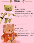 30/40cm Plush Bear Hidden Safe - The Perfect Secret Stash Box for Kids' Treasures and Jewelry