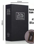 Student Gift Dictionary Mini Safe Box Book Hidden Secret Key Lock Coin Bank Card Jewellery Private Diary Storage Password Locker