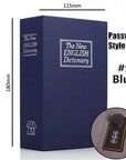 Student Gift Dictionary Mini Safe Box Book Hidden Secret Key Lock Coin Bank Card Jewellery Private Diary Storage Password Locker