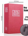 Student Gift Dictionary Mini Safe Box Book Hidden Secret Key Lock Coin Bank Card Jewellery Private Diary Storage Password Locker