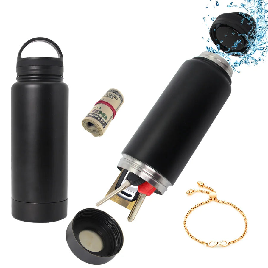 Stainless Steel Hidden Water Bottle Safe - Keep Your Valuables Secure with a Stylish Diversion Tumbler!