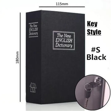Student Gift Dictionary Mini Safe Box Book Hidden Secret Key Lock Coin Bank Card Jewellery Private Diary Storage Password Locker