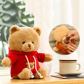 30/40cm Plush Bear Hidden Safe - The Perfect Secret Stash Box for Kids' Treasures and Jewelry
