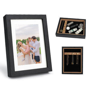 Discreet Hidden Storage Compartment Photo Frame - Perfect for Safeguarding Cash, Jewelry, Keys & More - Ideal Gift for Home or Office